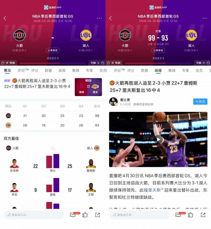 賽后頁(yè)面Tab偏好調(diào)研:用戶(hù)習(xí)慣決定內(nèi)容優(yōu)先暴露 賽后頁(yè)面Tab偏好調(diào)研:用戶(hù)習(xí)慣決定內(nèi)容優(yōu)先暴露