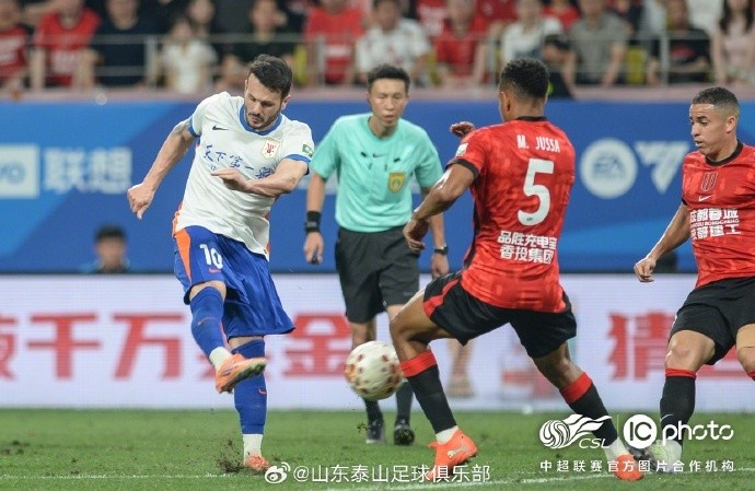 泰山客場0-1蓉城，五輪連勝終結