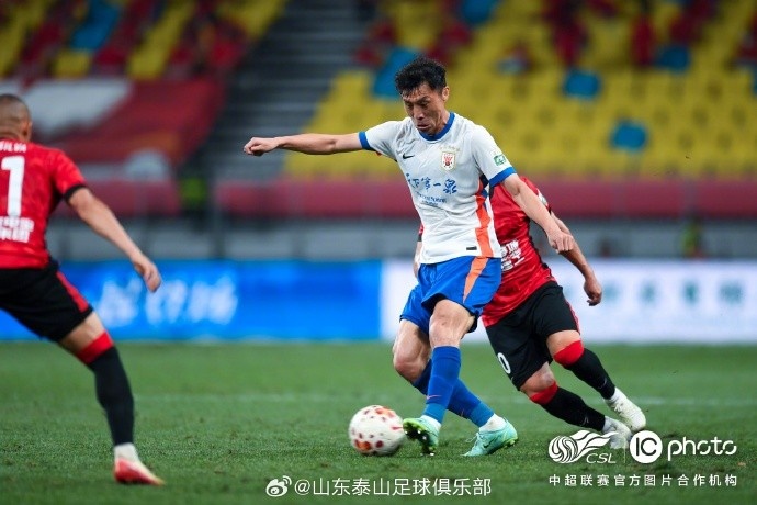 泰山客場0-1蓉城，五輪連勝終結