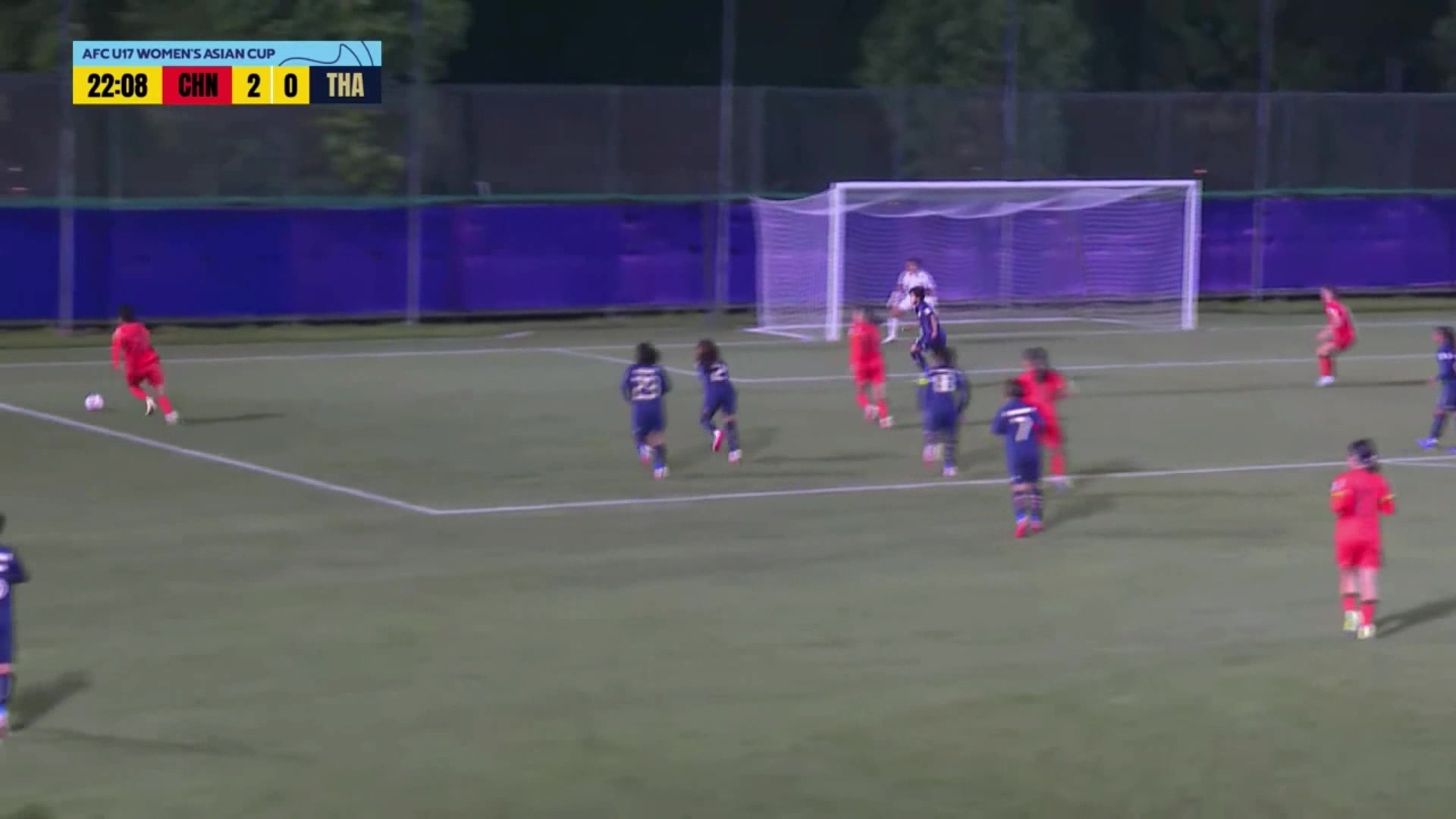 U17女足3-0領(lǐng)先！成宛迪門前頭球破門建功